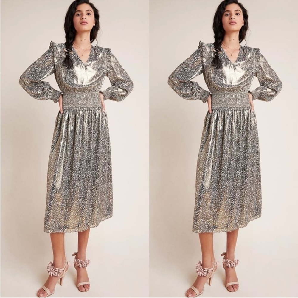 Gold Lamé Dress - Picture 1 of 4